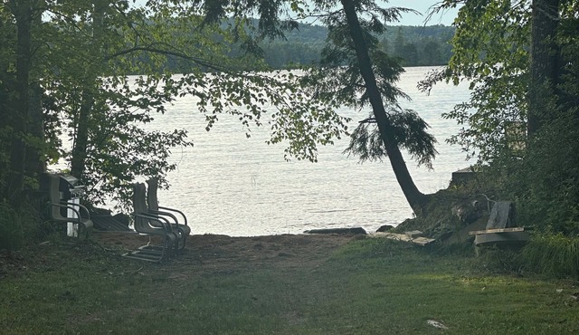 Beauty of nature is a small cabin in the woods Cobbossee Lake, Manchester, ME.