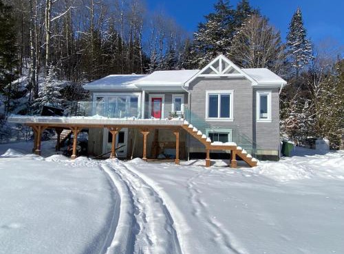 Beauty, tranquility, spa, winter wonderland