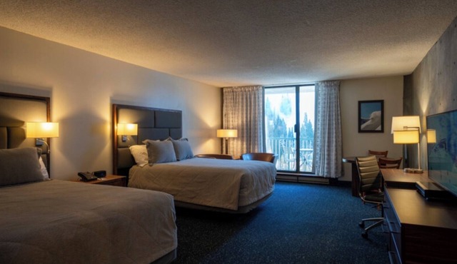 Bedroom unit at the Iron Blosam at Snowbird resort over new years week
