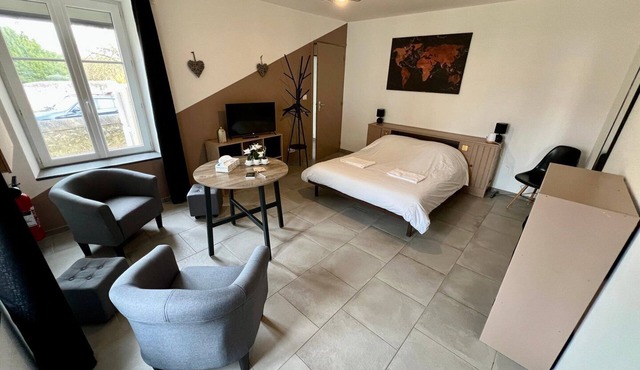 Bedroom with private bathroom