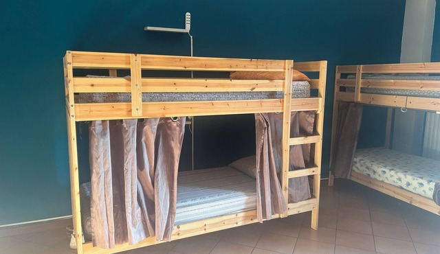 Beds in shared room