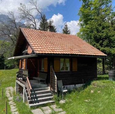 Behagliches Chalet mit Kaminofen umgeben von Natur