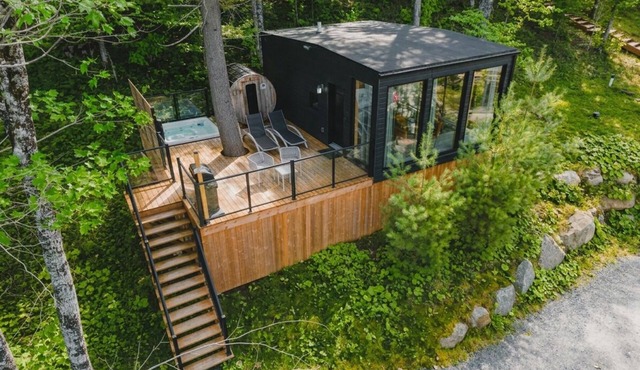 Bel Air Tremblant MINI ANTARCTICA : 1 LIT KING, JACUZZI, SAUNA