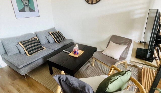 Bel Appartement Rénové Entièrement Équipé à 10 Mins du Centre de Lyon