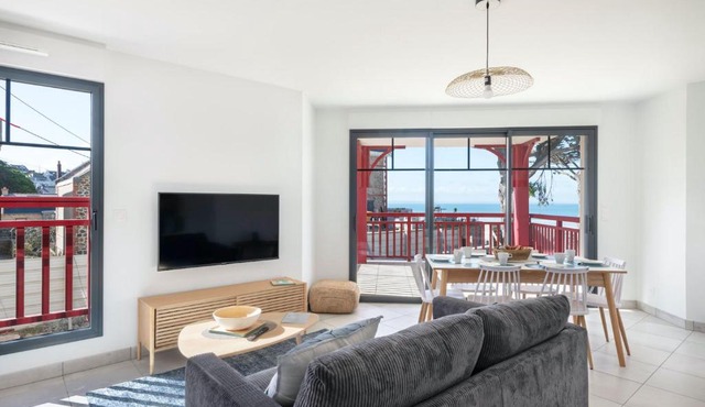 Bel appartement vue mer pour 8