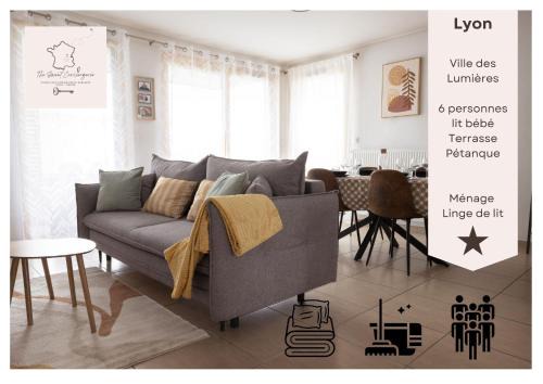 Bel Appartement spacieux le Joliot Curie 4-6 pers à Lyon - Eurexpo - LDLC ARENA