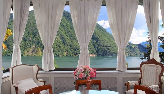 "Bel Etage" Castagnola lake, indoor pool, air conditioning, park, panoramic view