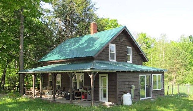 Bela's Bungalow at Titus Mountain Family Ski Area and the Salmon River.