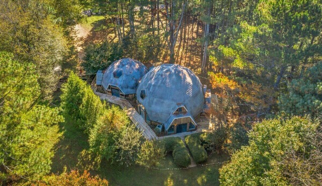 Bell Circle Eccentric Geodesic Dome-home