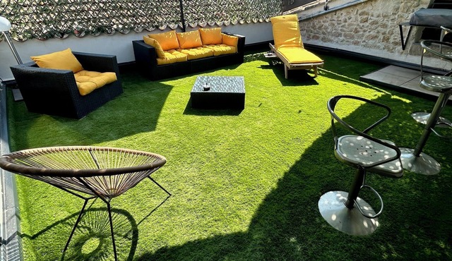 Belle maison 5 étoiles, piscine intérieur, filet de catamaran, terrasse