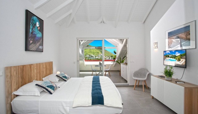 Belle suite S12 vue mer avec piscine à Cul de sac, Wifi haut débit