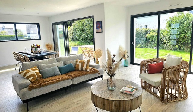 Belle villa avec jardin,Arzon proche port du Crouesty 500m et proches plages 2km