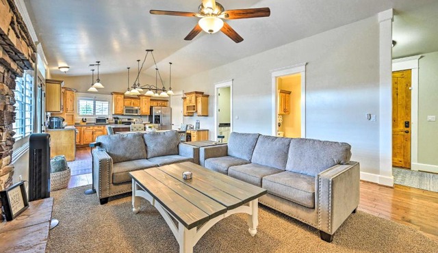 Bellemont Family Home with Hot Tub and Playground Set