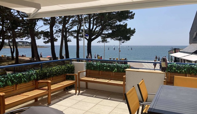 Benodet, apartment, sea view, beach, thalasso and restaurants on foot