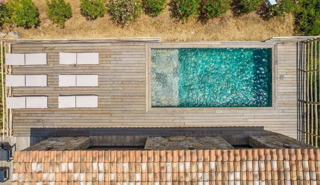 Bergerie mountain view heated swimming pool