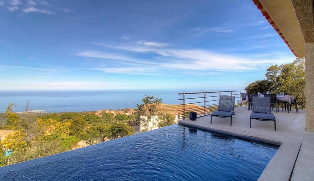 Bergerie, Panoramic sea view, Heated pool, Gr20 access