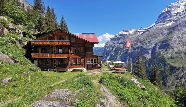 Berggasthaus Tschingelhorn - only accessible on foot (2 hour hike)