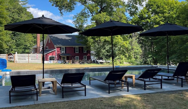 Berkshires Lake House, gunite pool, and Chefs Kitchen