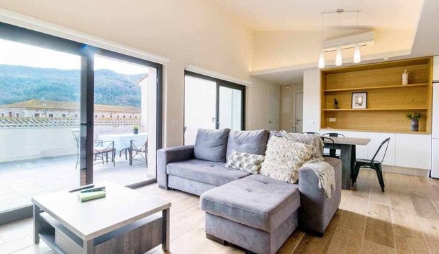 Besalu Attic modern apt w /terrace & great views