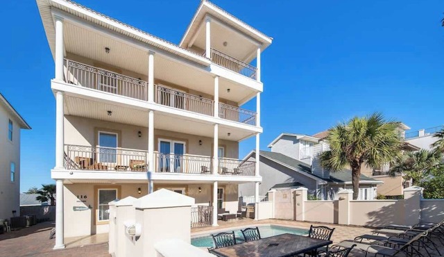 Best Kept Sea-Cret | Luxury Frangista Beach Vacation Home with Private Pool, Game Room + Pet Friendly