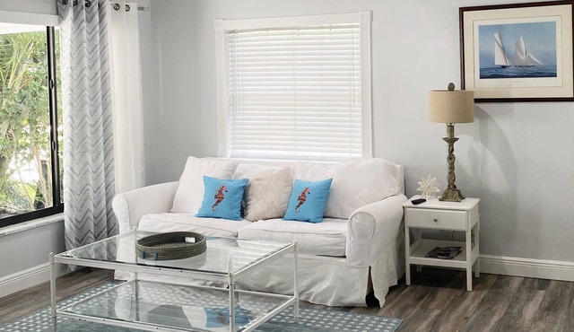 Best Location! Sunny Coastal Cottage with water access and minutes to the beach!