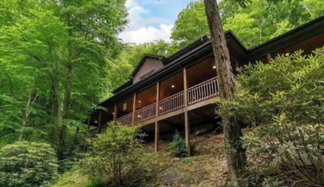 "Between 2 Streams"- Beautiful Asheville Mountainside Cabin: Trail-Porch&HotTub!