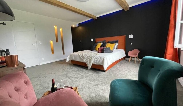 Between velvet and delicacy., Chambre d'hôte avec lit king size