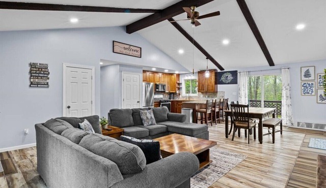 Big Bass Lake Getaway – 3BR/3BA Private Home with Deck & Fire Pit