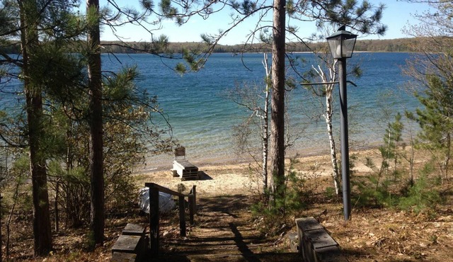 Big Bear Lake Cottage with 150' of Lakefront - Great Swimming, Boating & Fishing