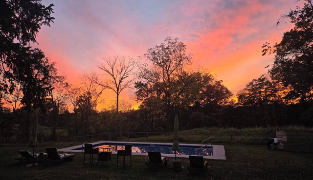 Big Beautiful Farmhouse on 24 acres next to HITS, with boarding for the horses!