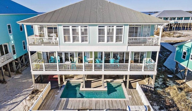 Big Breezy 10 bedroom GulfFront Luxury Private Pool Sleeps 26 by Prickett Properties