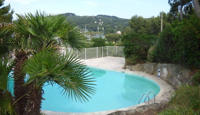 Big Studio in the peace with SWIMMING POOL and in 5mn in feet of the BEACH