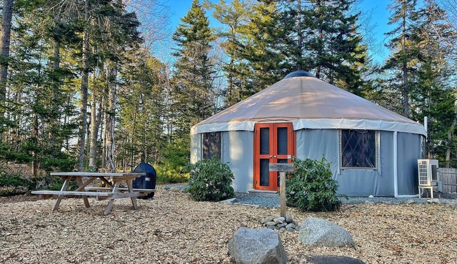 Big-Yurt Glamping on the Quiet-side of Acadia National Park!