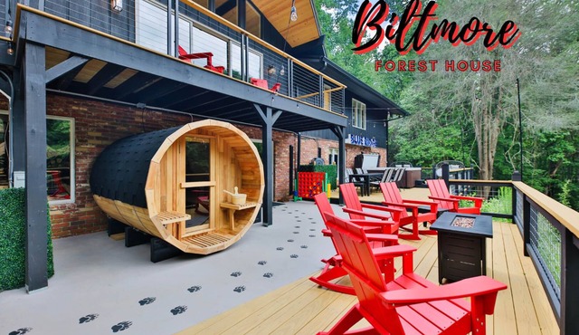 Biltmore Forest Retreat! Sauna Hot tub Game Rm