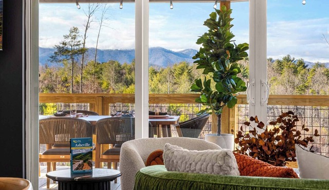 Biltmore Spring Escape~Hot Tub~Game Rms~Barrel Sauna~Loaded Coffee Bar~Fire Pit