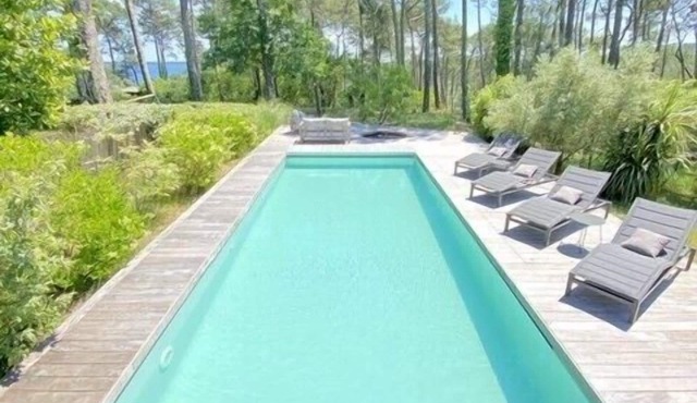 Biscarrosse Hautes Rives - Villa with swimming pool and a view of the lake