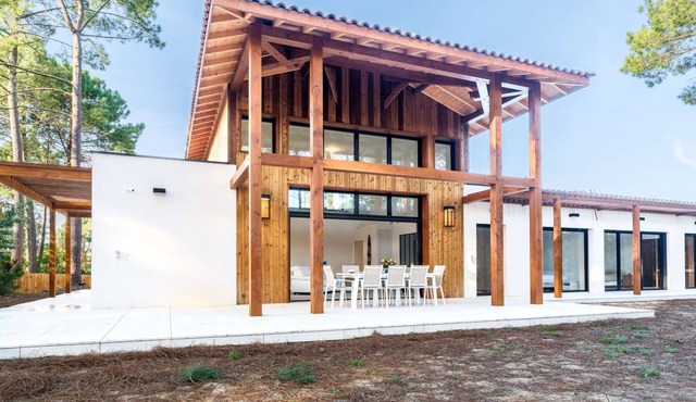 Biscarrosse Lake – Charming air-conditioned PMR-accessible villa with golf course view, for.