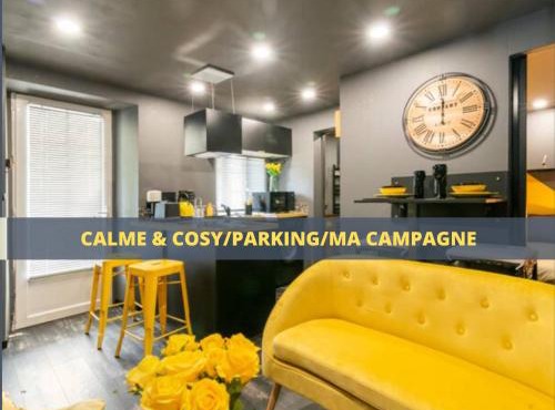 Black & y'hello T2 : WIFI/PARKING/5' centre-ville