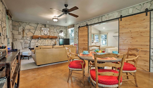 Blanco Riverfront Historic Home, 3 Mi to Downtown!