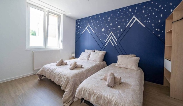 Bleu Océane - Wifi - Gare - 3 lits - Tout équipé