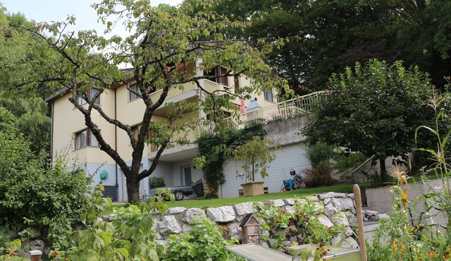 BLONAY - Terrace above Lake Geneva with view of the Savoyardess Alps