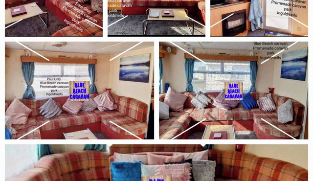 Blue Beach Caravan on Promenade Park, Ingoldmells.