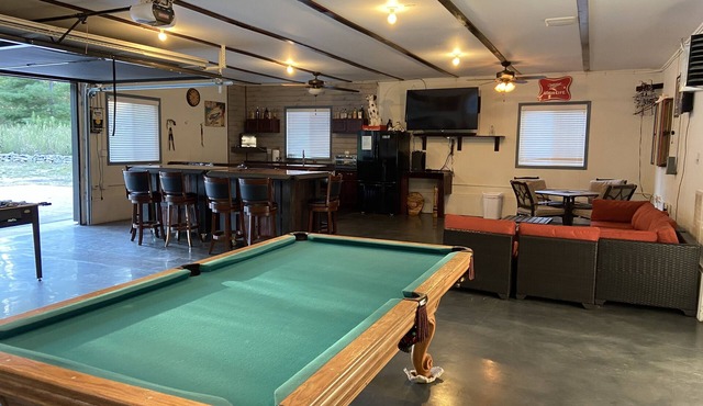 Blue Bear Hideout the ultimate set up for large groups and get togethers!