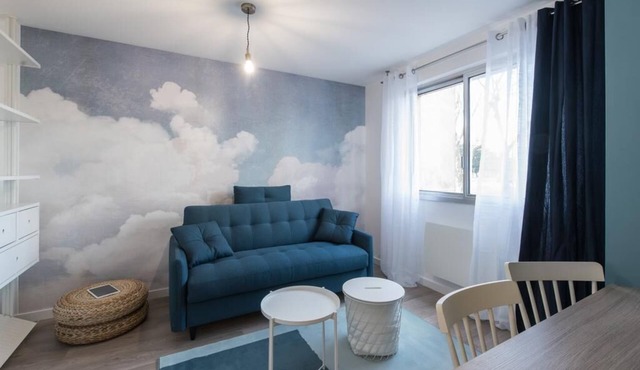 "blue Dream"- Studio Cosy, Propre, Déco Sympa, Juste en Face de L'insa/doua