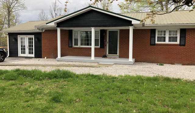 Blue Holler’s back entrance is 2 driveways down. Mammoth cave and Nolin near