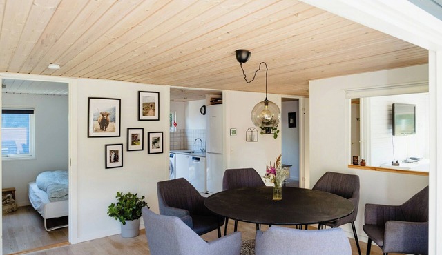 Blue home with room for fun and comfort