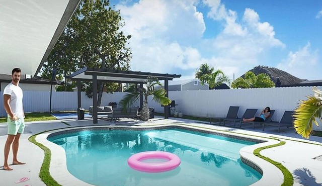 Blue Lagoon Paradise Villa/5BR/Basketball & BBQ