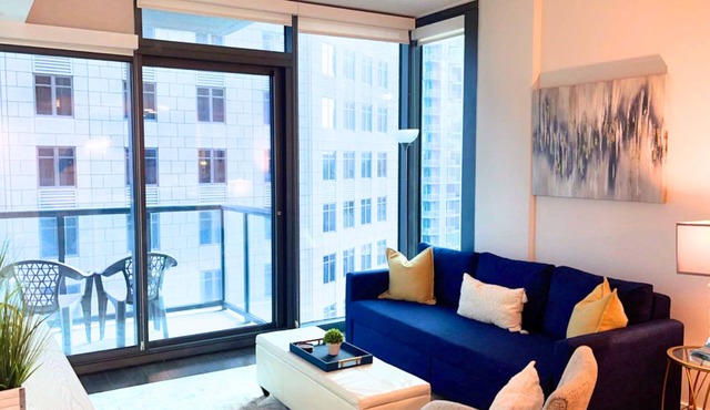 Blue Luxe | Balcony View | Pool | Modern Amenities