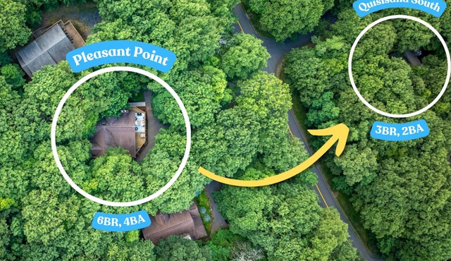 Blue Ridge Bliss 9BR/6BA: 2 Homes Across the Street from each other! Sleeps 24