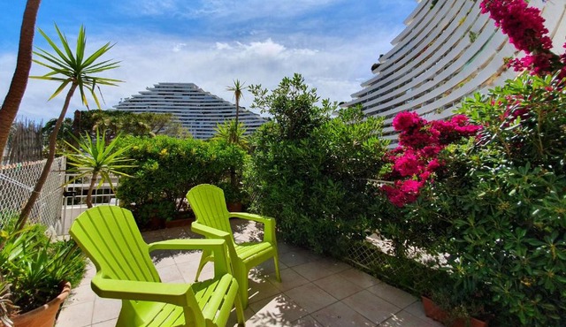 Blue terrace apartment - Marina Baie Des Anges